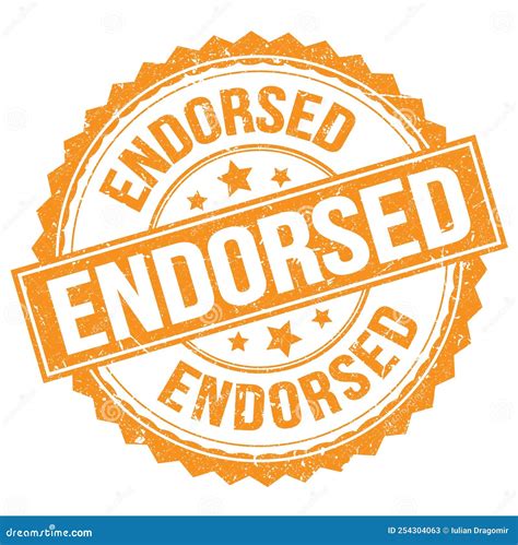 ENDORSED .